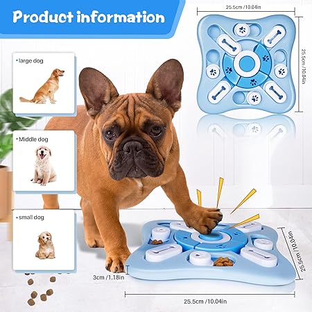 PETZY Interactive Slow Feeder Puzzle Toy for Dogs